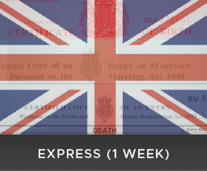 UK Apostille Stamp - No Certification (Express)